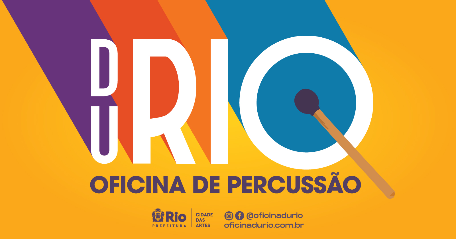 OFICINA DU RIO DE PERCUSSÃO volta às aulas na Cidade das Artes com Aula Inaugural Aberta dia 26 de Agosto